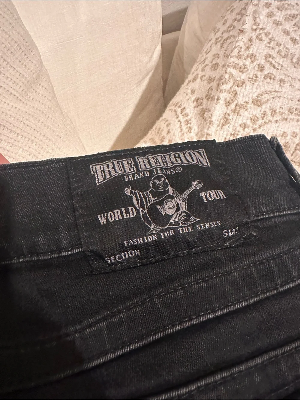 True Religion skinny flap Jeans